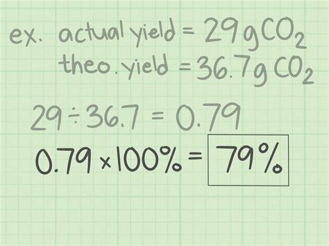 Percent yield is the percentage of an actual result to an expected result and reveals the success of the situation in question. The formula for percent yield is: (Actual Yield / Theoretical Yield) X 100 = Percent Yield. Percent yield is used in chemistry to evaluate how successful a chemical reaction was in reality, compared to the maximum ...